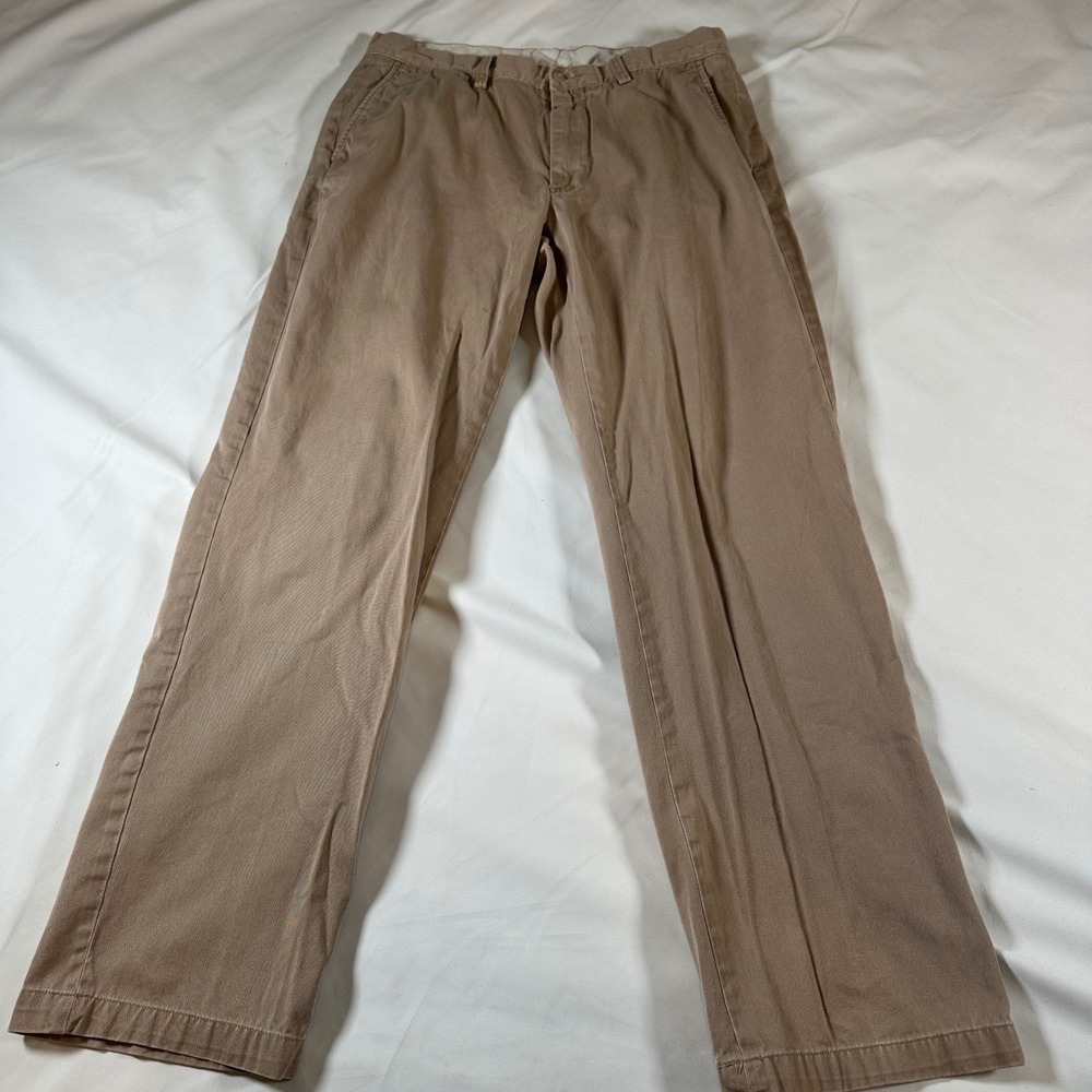 Polo Ralph Lauren Mens Classic Fit Chino Pants Tan Khaki 100% Cotton 32x32 42611